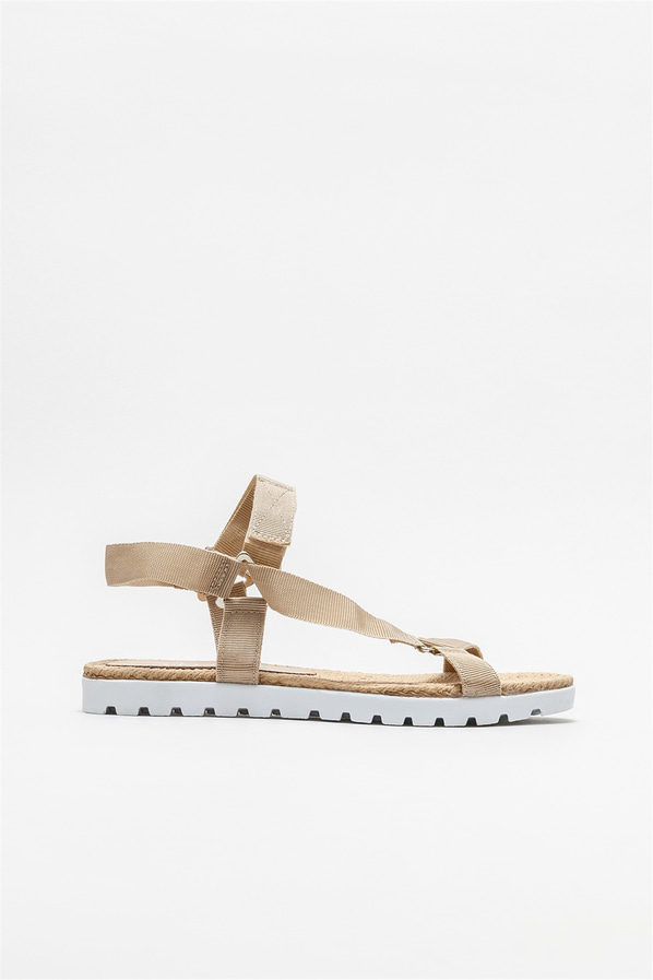 Vizon düz kadın sandalet - Elle Shoes
