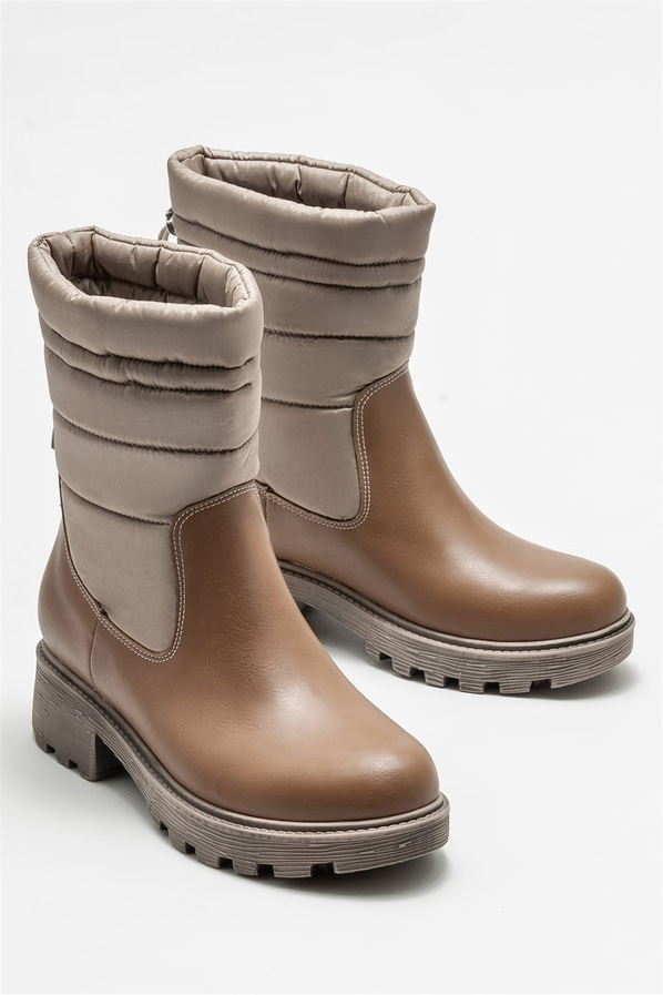 Vizon düz kadın bot, günlük kullanım için - Elle Shoes