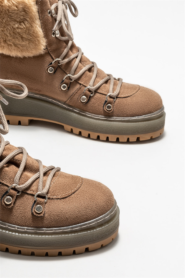 Vizon düz kadın bot, günlük kullanım için - Elle Shoes