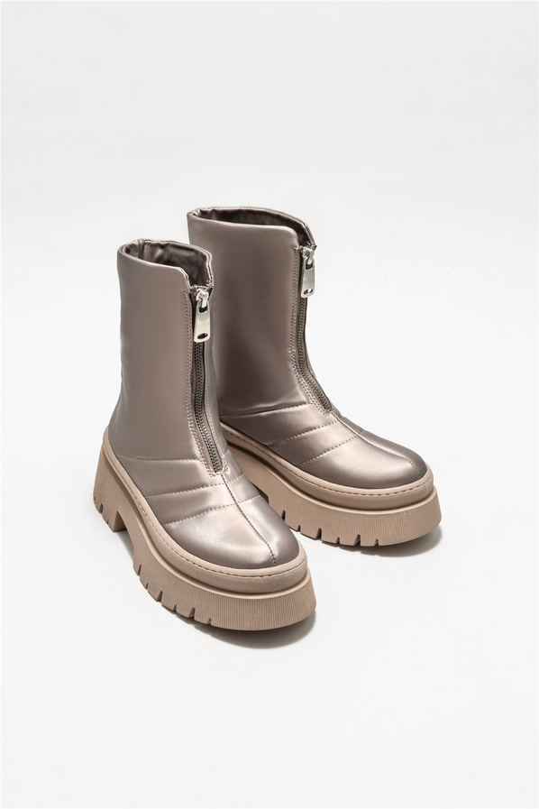 Vizon düz kadın bot, günlük kullanım için - Elle Shoes