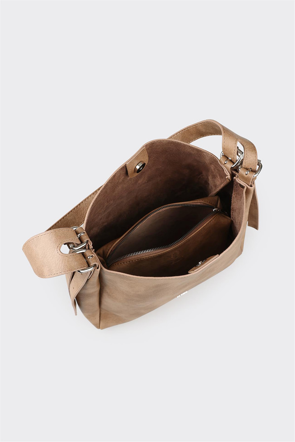 Vizon kadın omuz çantası - Elle Shoes