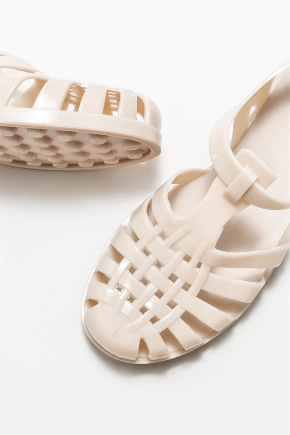 Vizon kadın düz sandalet - Elle Shoes