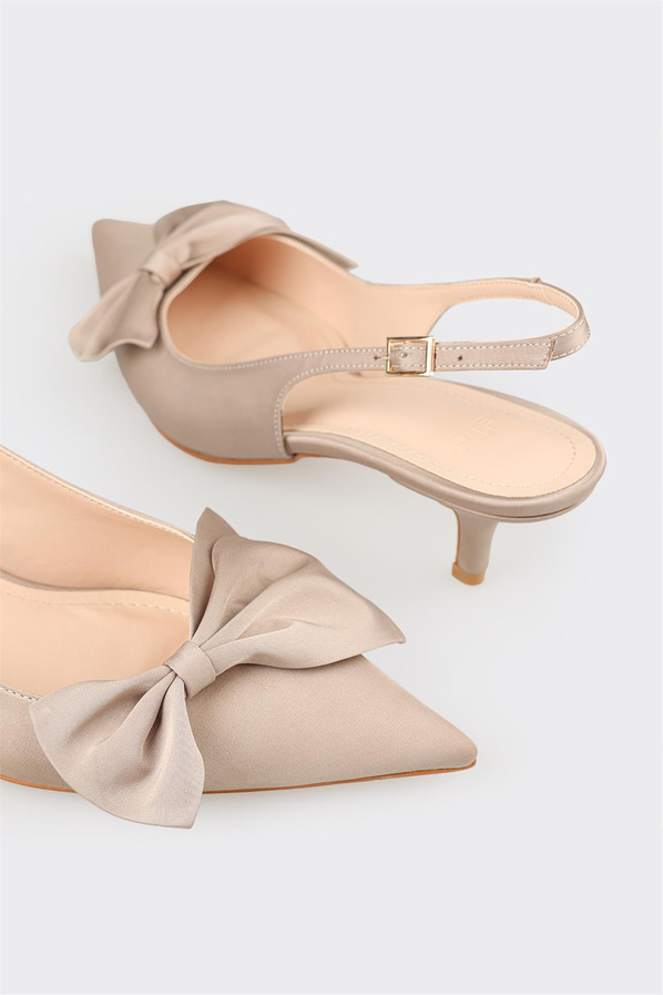Vizon topuklu kadın ayakkabı - Elle Shoes