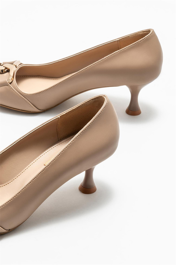 Vizon topuklu kadın ayakkabı - Elle Shoes