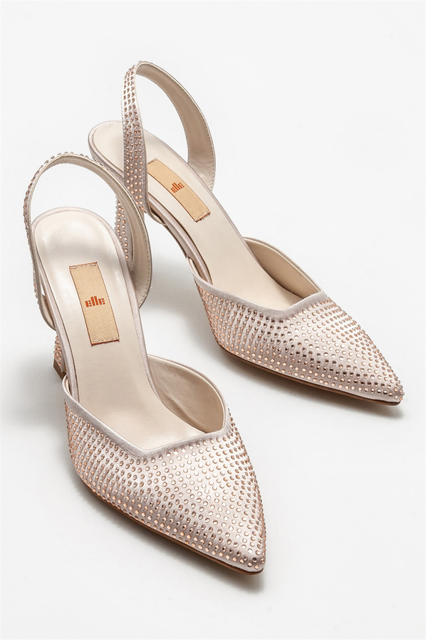 Vizon topuklu kadın ayakkabı - Elle Shoes