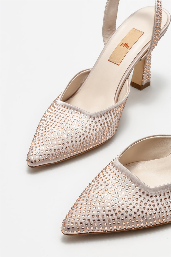 Vizon topuklu kadın ayakkabı - Elle Shoes
