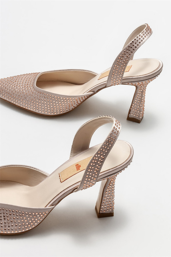 Vizon topuklu kadın ayakkabı - Elle Shoes