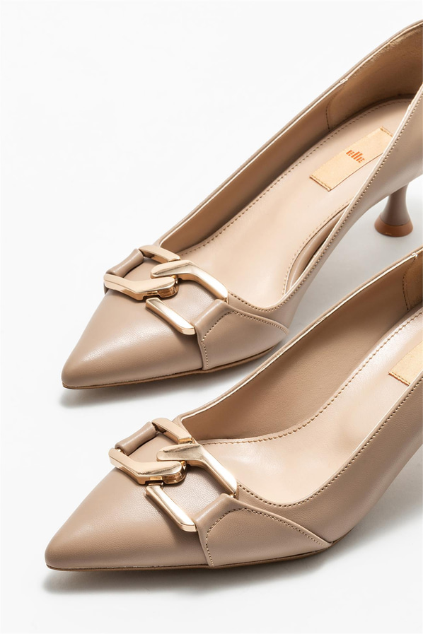 Vizon topuklu kadın ayakkabı - Elle Shoes