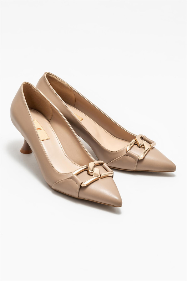 Vizon topuklu kadın ayakkabı - Elle Shoes
