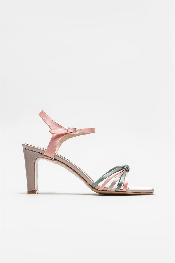 Vizon topuklu kadın sandalet - Elle Shoes