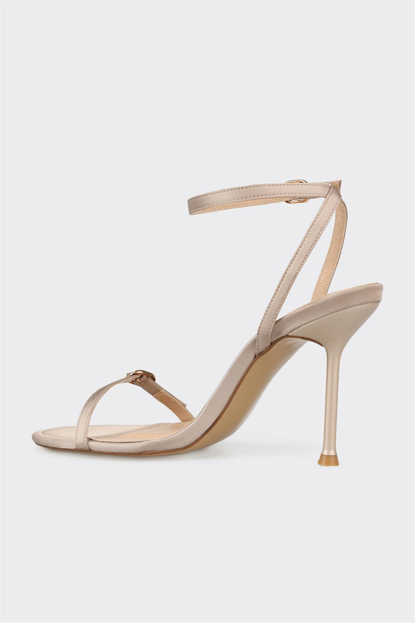 Vizon topuklu kadın sandalet - Elle Shoes
