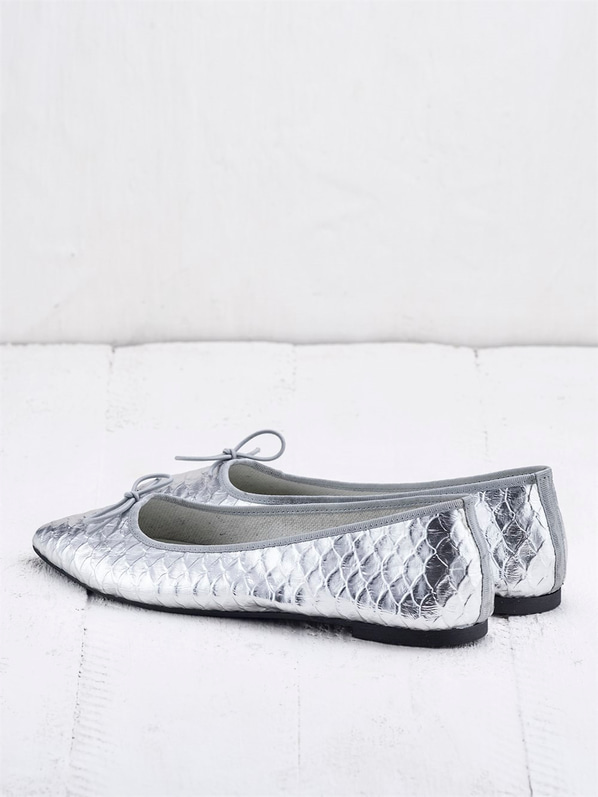 Gümüş kadın babet - Elle Shoes