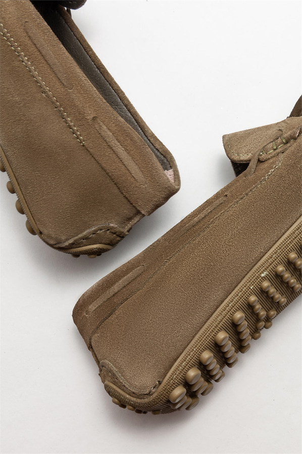Yeşil deri erkek günlük ayakkabı, günlük kullanım için - Elle Shoes