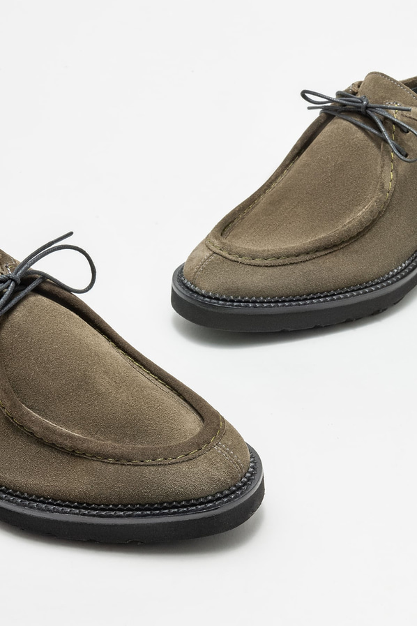 Yeşil deri erkek klasik ayakkabı - Elle Shoes