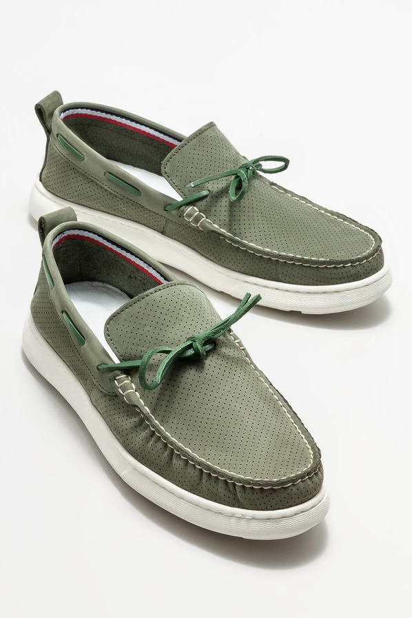 Yeşil Deri Erkek Loafer
