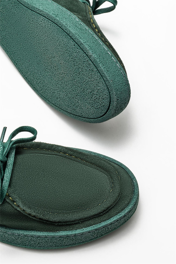 Yeşil deri kadın ayakkabı, günlük kullanım için - Elle Shoes