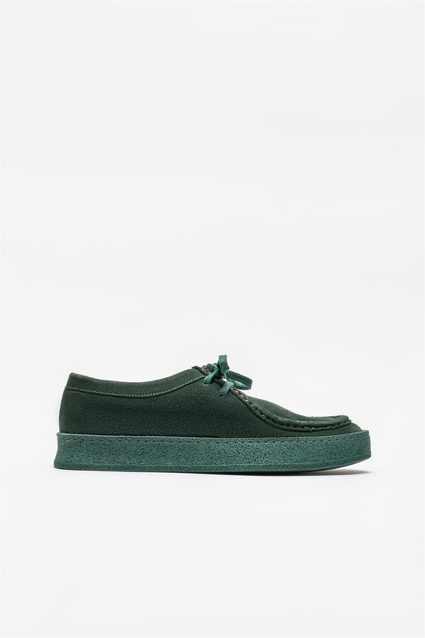 Yeşil deri kadın ayakkabı, günlük kullanım için - Elle Shoes
