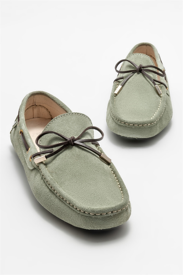 Yeşil erkek günlük ayakkabı, günlük kullanım için - Elle Shoes