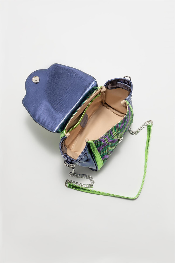Yeşil kadın çapraz çanta - Elle Shoes