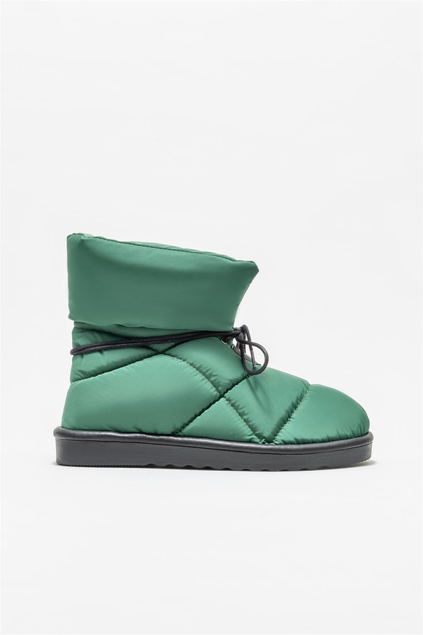 Yeşil düz kadın bot - Elle Shoes
