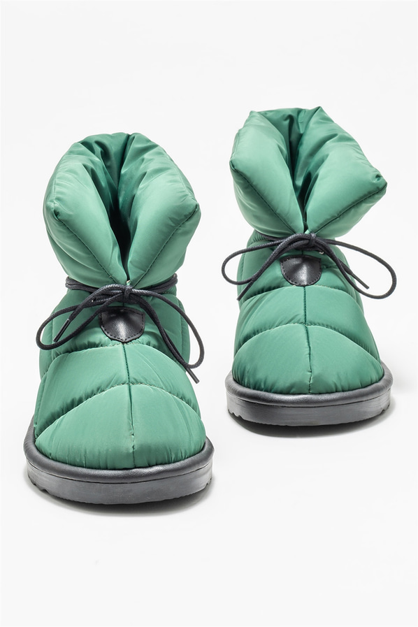 Yeşil düz kadın bot - Elle Shoes