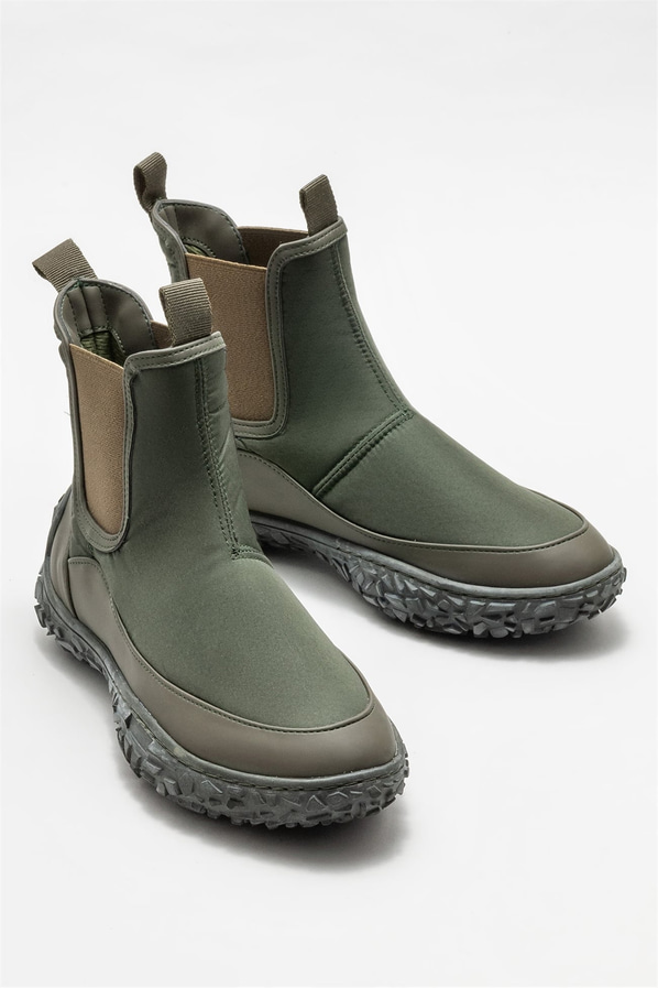 Yeşil düz kadın bot - Elle Shoes