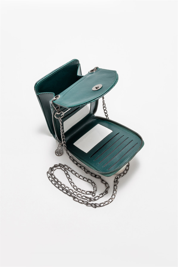 Yeşil kadın çapraz çanta - Elle Shoes