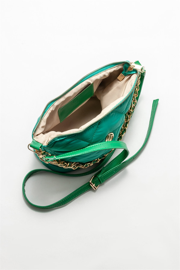 Yeşil kadın omuz çantası - Elle Shoes