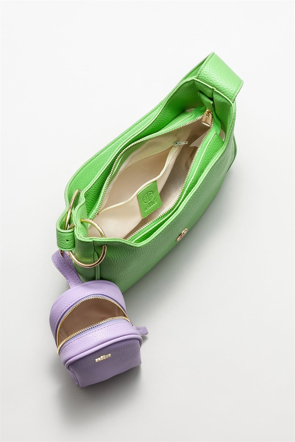 Yeşil kadın omuz çantası - Elle Shoes