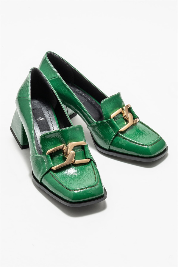 Yeşil kadın ayakkabı - Elle Shoes