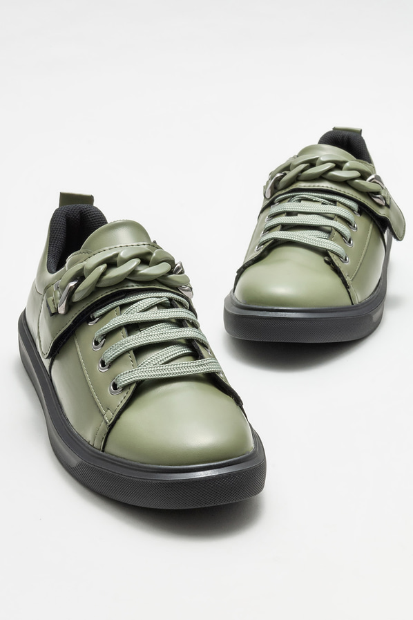 Yeşil kadın spor ayakkabı - Elle Shoes