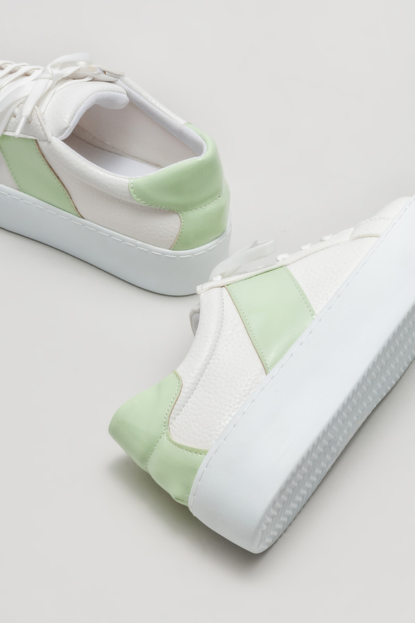 Yeşil kadın spor ayakkabı - Elle Shoes