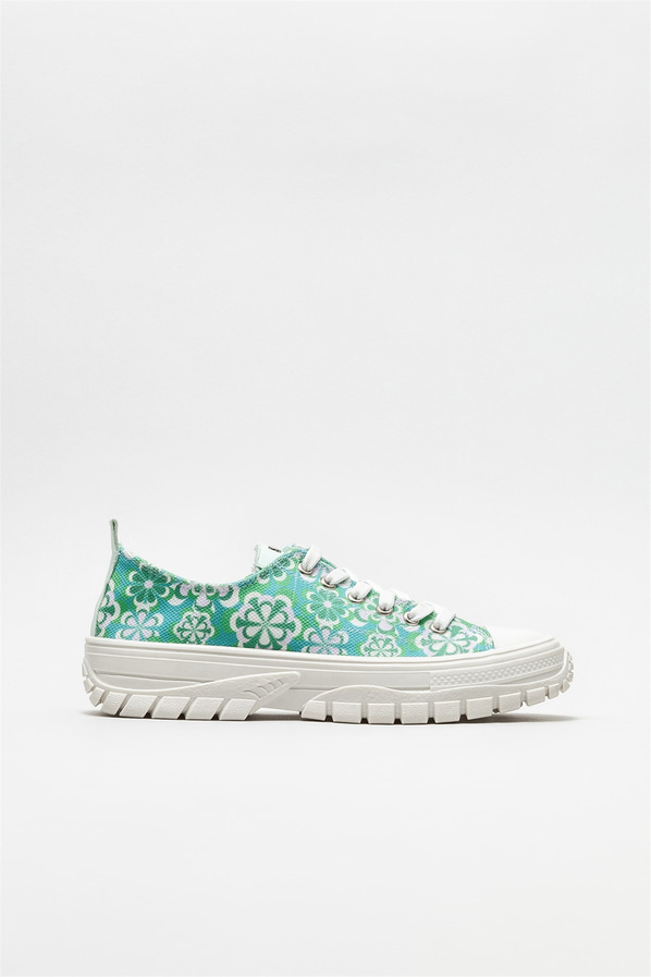 Yeşil kadın sneaker - Elle Shoes