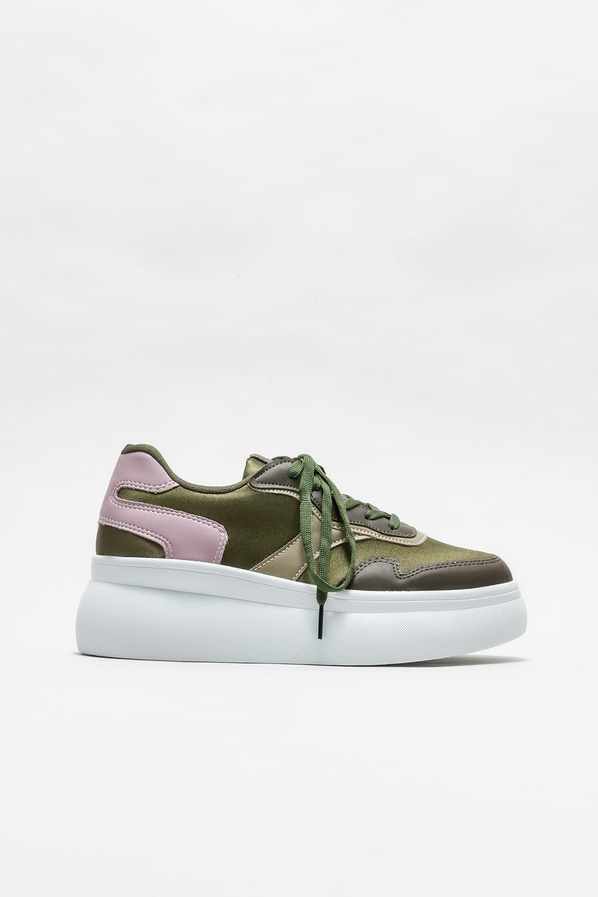 Yeşil kadın spor ayakkabı - Elle Shoes