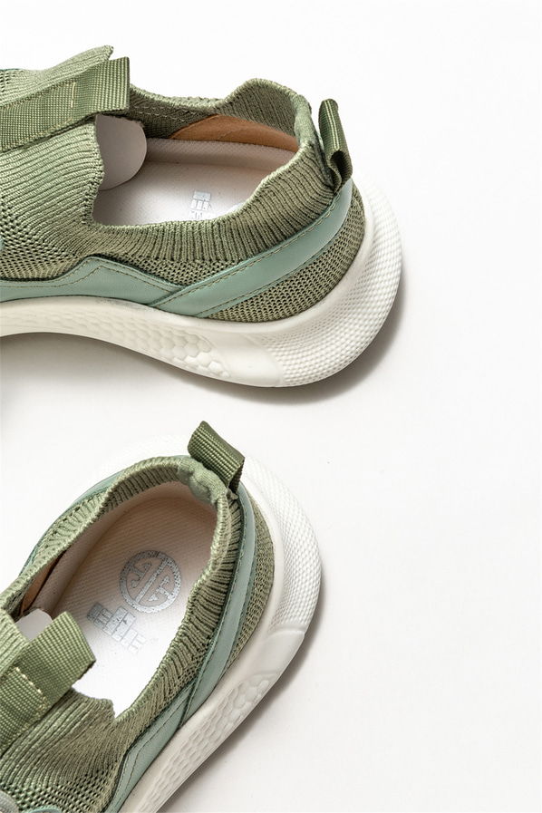 Yeşil kadın sneaker - Elle Shoes