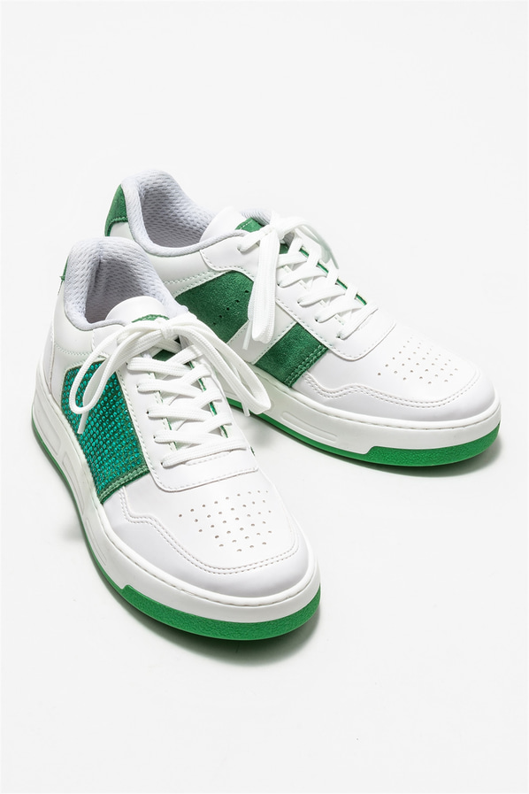 Yeşil kadın sneaker - Elle Shoes