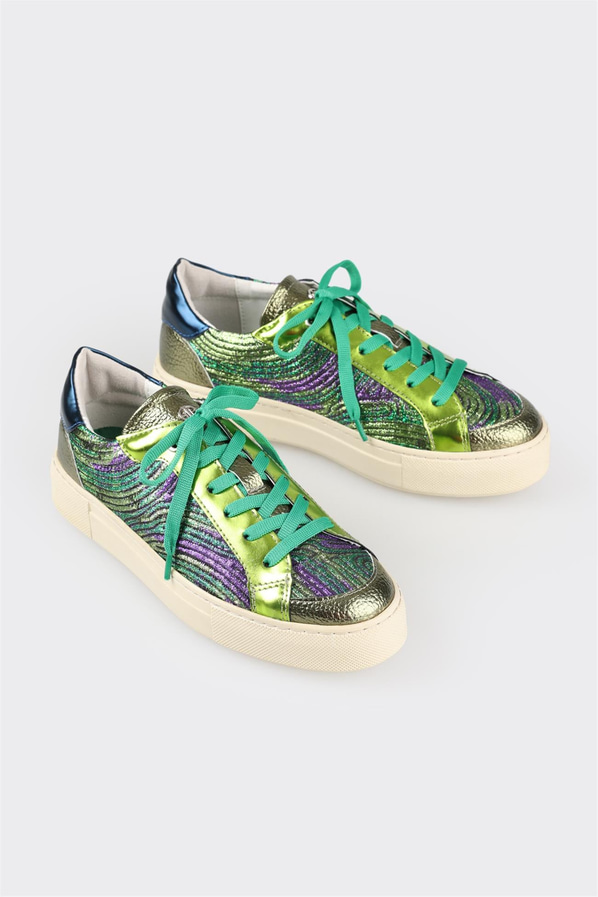 Yeşil kadın sneaker - Elle Shoes