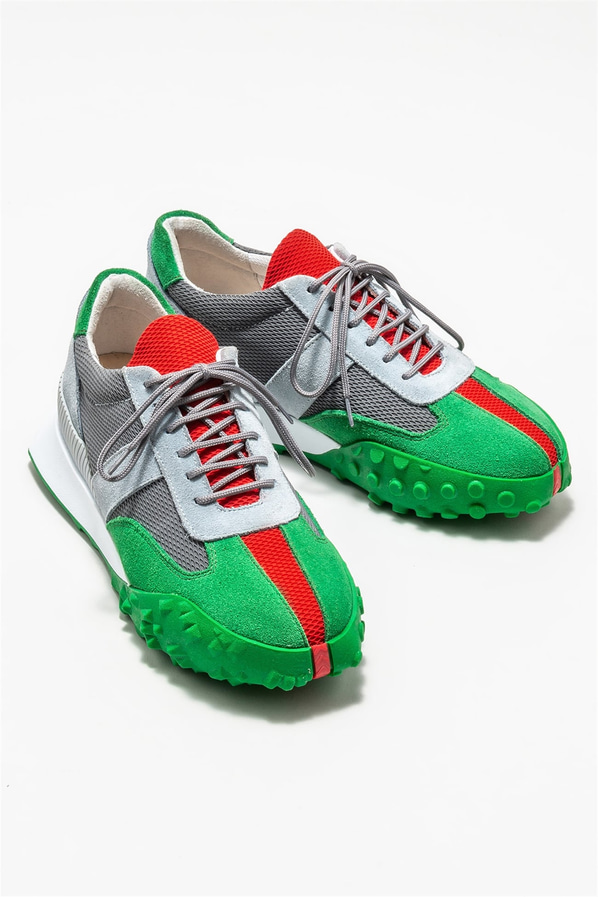 Yeşil kadın sneaker - Elle Shoes