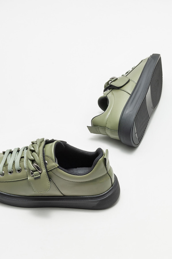 Yeşil kadın spor ayakkabı - Elle Shoes
