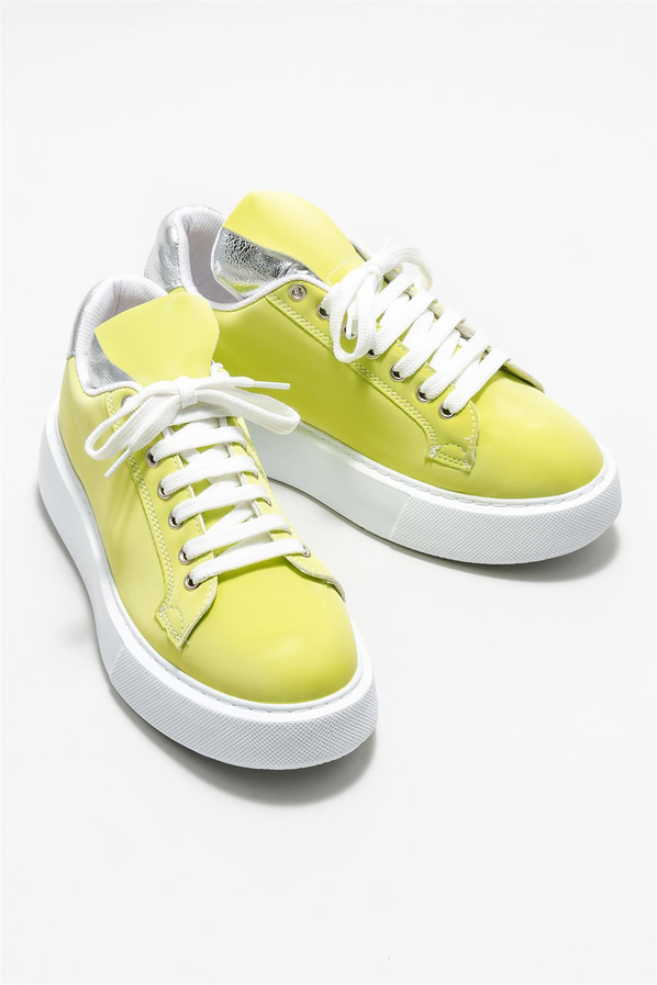 Yeşil kadın sneaker - Elle Shoes