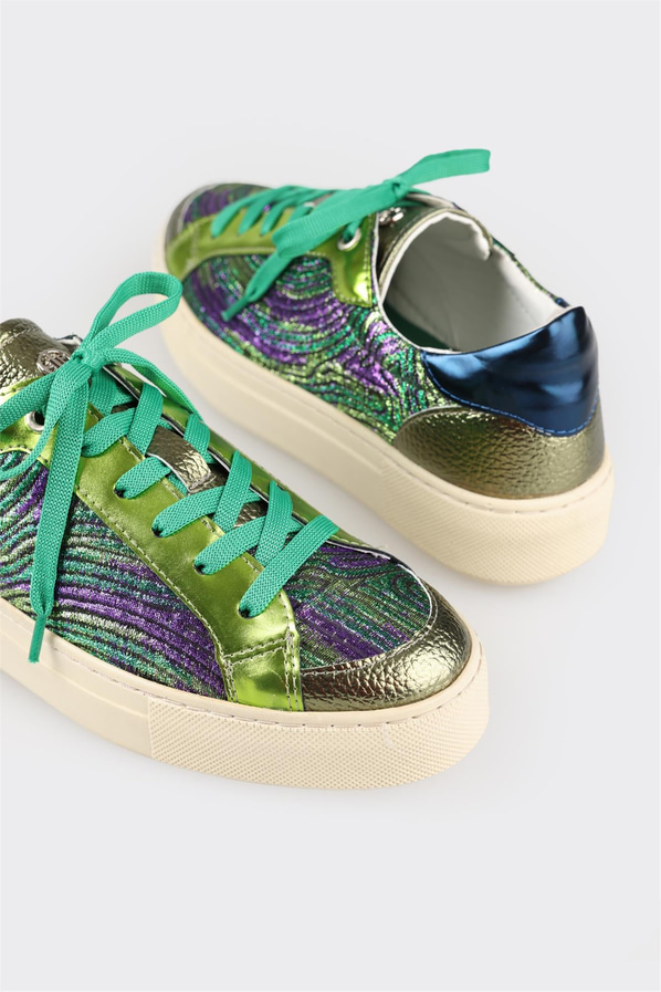 Yeşil kadın sneaker - Elle Shoes