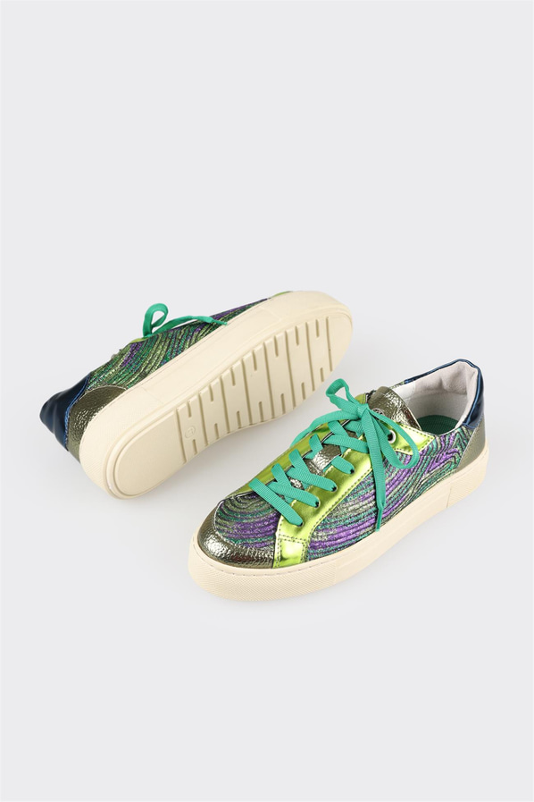 Yeşil kadın sneaker - Elle Shoes
