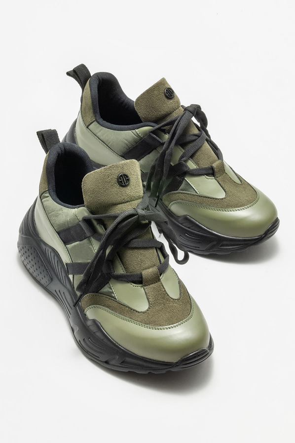 Yeşil kadın spor ayakkabı - Elle Shoes