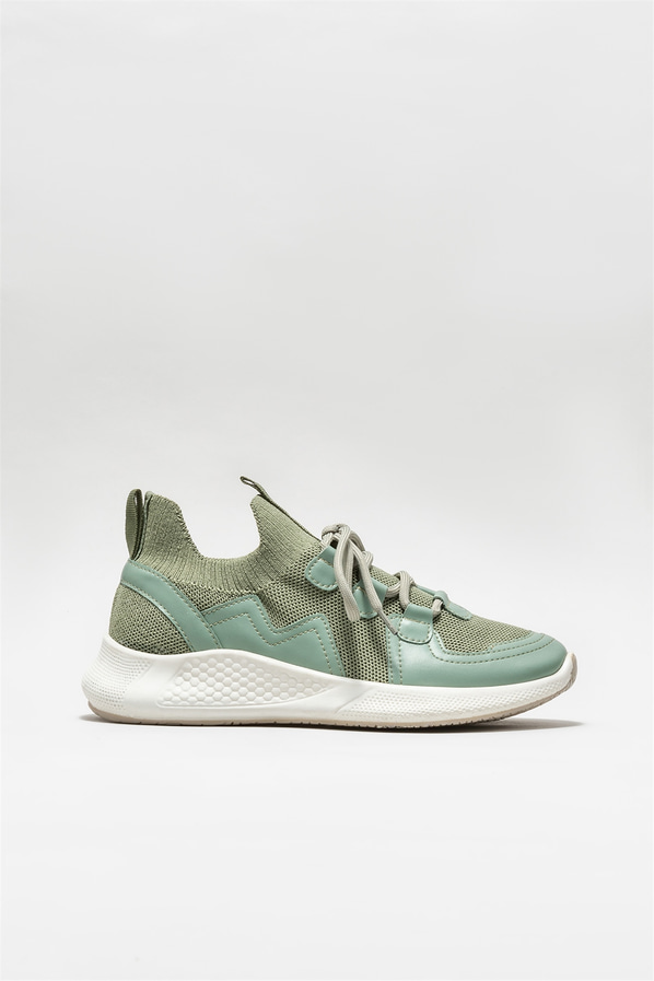 Yeşil kadın sneaker - Elle Shoes