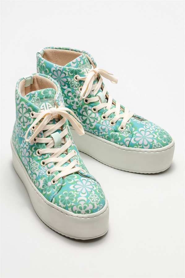 Yeşil kadın bot - Elle Shoes