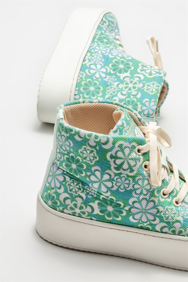 Yeşil kadın bot - Elle Shoes