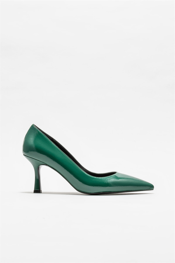 Yeşil kadın stiletto - Elle Shoes