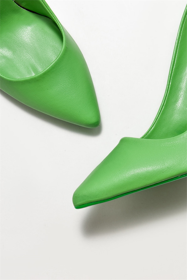 Yeşil kadın stiletto - Elle Shoes