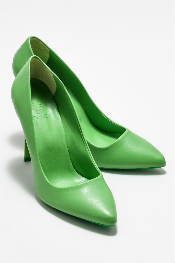 Yeşil kadın stiletto - Elle Shoes