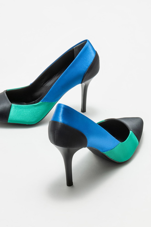 Yeşil kadın stiletto - Elle Shoes